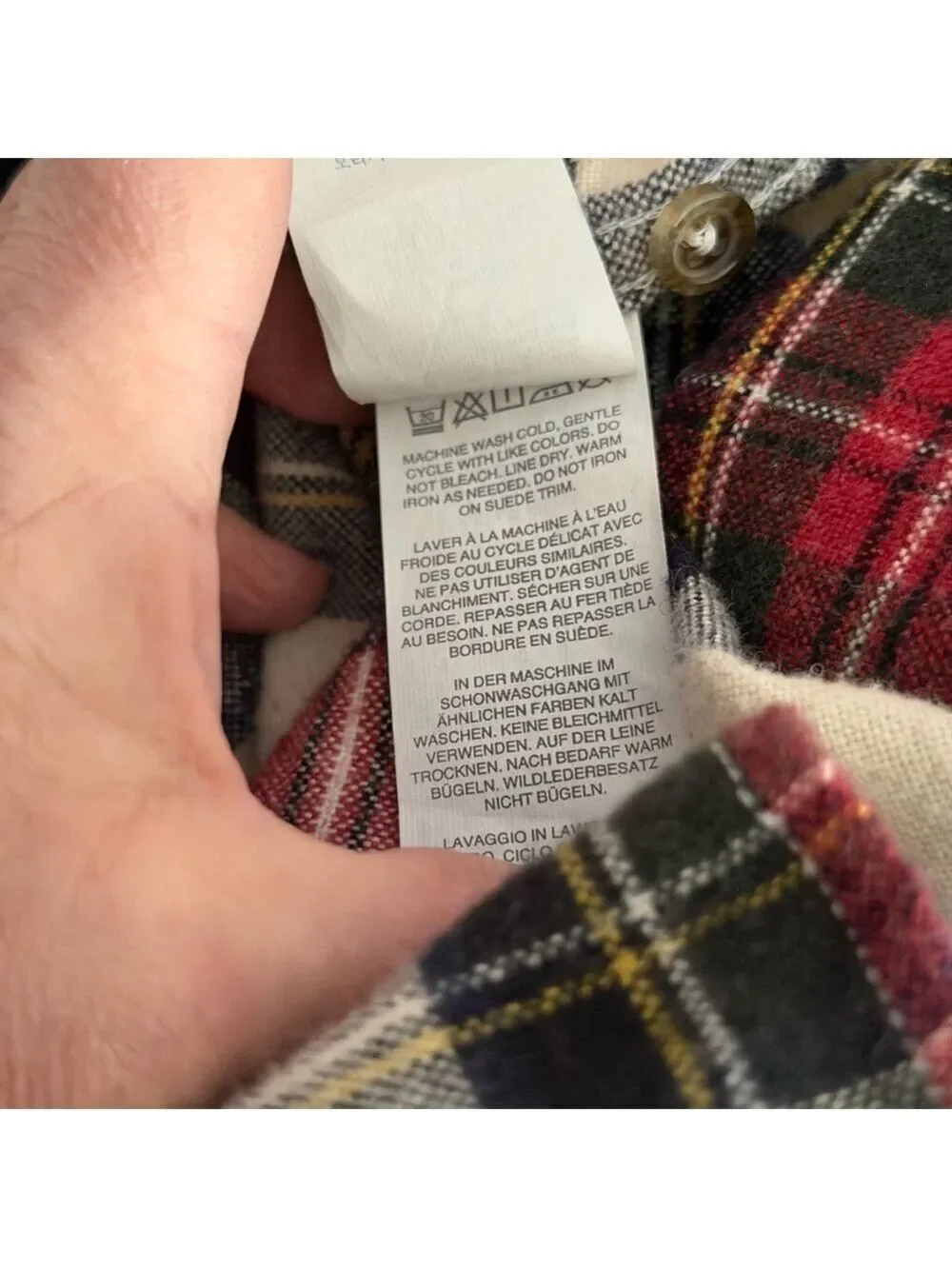 J.Crew Flannel Shirt with Elbow Patches Size Small